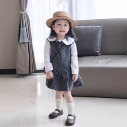 StyleCast x Revolte Girls Polka Dots Printed Peter Pan Collar Cotton A-Line Dress-image-19