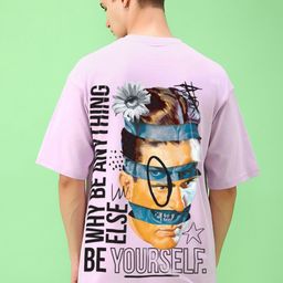 Bewakoof Men Graphic Printed Round Neck Cotton Oversized T-shirt-picture-6