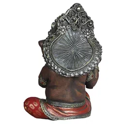Ashnam Grey& Copper Musical Lord Ganesha Religious Idol Showpiece-image-13