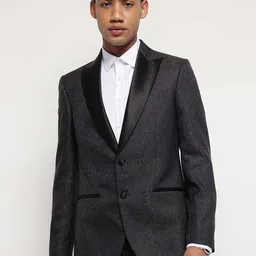Marks & Spencer Textured Slim-Fit Single-Breasted Blazer-picture-55