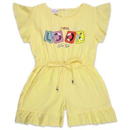 Wish Karo Girls Cap Sleeves Alphanumeric Print Tie-Ups Fit & Flare Dress-image-97