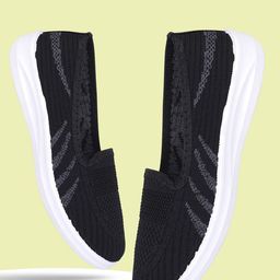 Free Kicks Women Woven Design Regular Round Toe Slip-On Sneakers-picture-37