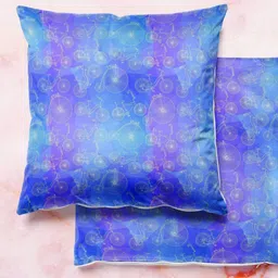 ArtzFolio Multicoloured Set of 2 Velvet Square Cushion Covers-image-81