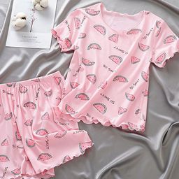 YK Girls Printed T-Shirt & Shorts Clothing Set-picture-19