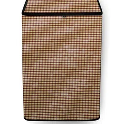The Furnishing Tree Washing Machine Cover Pin Check Pattern Brown Compatible for Whirlpool 9.5 kg F-image-63