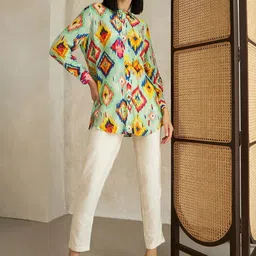 LERIYA FASHION Women Printed Shirt Style Top-picture-35