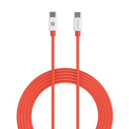 Orange Portronics Konnect Dash Max 65w Type to type c fast charging cable image 1