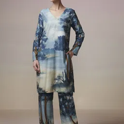 Dressfolk Printed Tunic & Trouser Co-Ord Set-picture-4