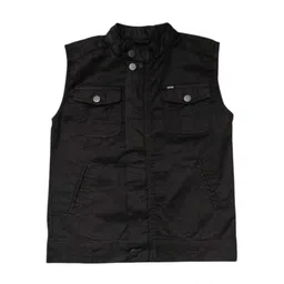 Gini and Jony Boys Typography Printed Mandarin Collar Cotton Open Front Jacket-picture-29