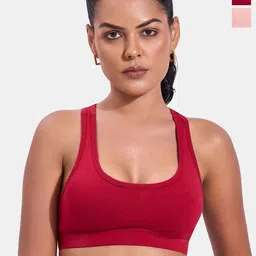 SKDREAMS Women Pack Of 2 Cotton Full Coverage Non Padded Bra-image-48
