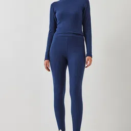 BIANCO LUCCI Round Neck Top With Tights Co-Ords Set-image-61