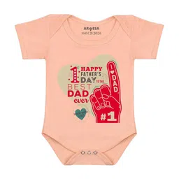 Arvesa Happy Father DaysPrinted Romper-45