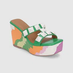 Killer Women Colourblocked Block Sandals-23