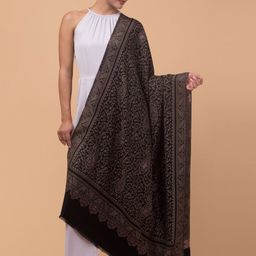 Tweedle Women Paisley Woven Design Acrylic Shawl-image-66