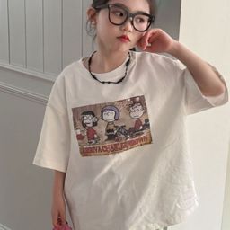 LULU & SKY Girls Printed Applique T-shirt-image-72