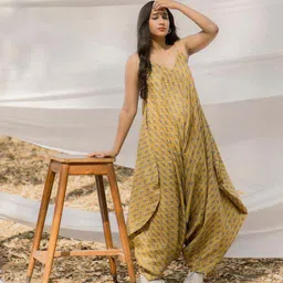 Mera Rang Printed Culotte Jumpsuit-picture-26