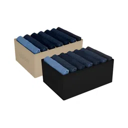 Aura Brown & Black 2 Pieces 7-Grid Drawer Organisers-picture-44