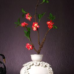 TAYHAA Red 1 Pieces Gardenia Artificial Flower-3