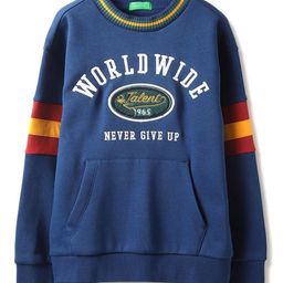 United Colors of Benetton Boys Typography Printed Round Neck Cotton Pullover Sweatshirt-image-83