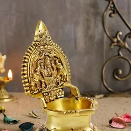 The Spiritual Living Brass Goddess Lakshami Diya-picture-33