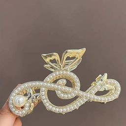 Blubby Women Crystal Metal Hair Clutcher Claw Clip-55