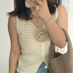 KPOP Women Striped Sleeveless Top-image-42