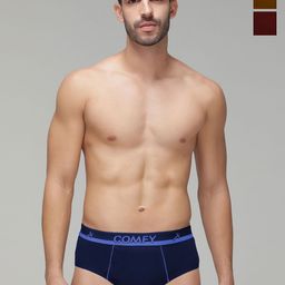 AMUL COMFY Pack Of 3 Assorted Pure Cotton Basic Briefs AC-CBRIOE-ASST-4XL-3PC-picture-17