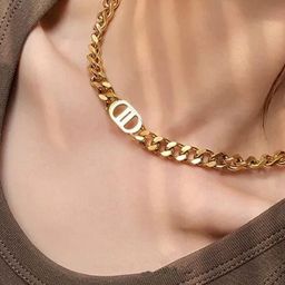 Arzonai Gold-Toned Stainless Steel Necklace-image-58