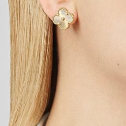 Lady Raiment Gold-Toned Floral Stud Earrings image 5