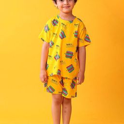 Anthrilo Boys Printed Night suit-14