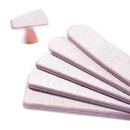 RANORE Set Of 5 Professional Washable Good Hand Grip Nail Files - White image 3