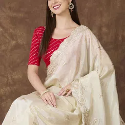 Dupatta Bazaar Embroidered Dupatta with Sequinned-22
