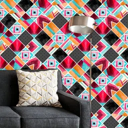 ArtzFolio Printed UV-Resistant Anti-Bacterial Watercolour Geometric Pattern Peel & Stick Wallpaper-image-60