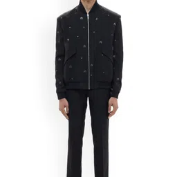 SDS By Kushal Shah Men Long Sleeves Bomber Jacket-image-4