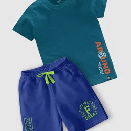 CODEZ Boys Printed T-shirt with Shorts image 1