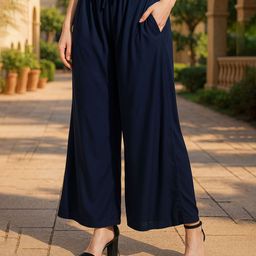 Miaz Lifestyle Women Wide Leg Palazzos Plus Size-image-59