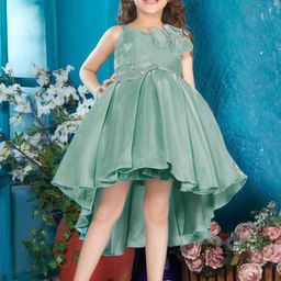 Lagorii Girls Embellished V-Neck Fit & Flare Dress-image-23