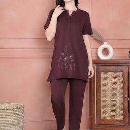 Kanvin Women Printed Night suit-image-60