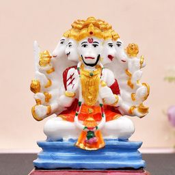 CRAFTAM Polyresin Hanuman Idol For Home Temple Gifts and Office-image-63