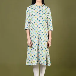 V-Mart Women Geometric Printed Mirror Work Kurta-picture-19
