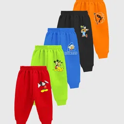 Disney By Miss and Chief Boys Pack Of 5 Printed Joggers-image-15