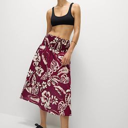 Marks & Spencer Floral Printed Pure Cotton Shirred Midi Tiered Beach Skirt-image-85