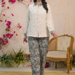 Zolo Label Chic Tweed Khadi Co-Ord Set-image-41
