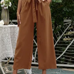 StyleCast Women High-Rise Pleated Parallel Trousers-image-22