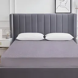 AGS ACTIVE Grey Cotton Water Resistant Mattress Protector-picture-4