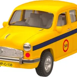 Kolkata Ambassador Taxi Car, Door Openable, No Sharp Edges, Pull Back Action-image-4
