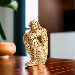 Ekhasa Gold-Toned Brick Man Figurine Showpiece-image-97