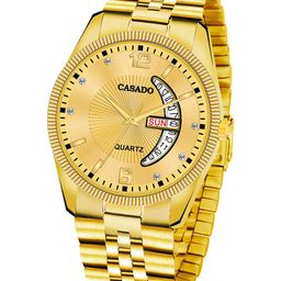CASADO Men Bracelet Style Straps Analogue Watch CD-645-GOLD-GOLD-DD-image-61