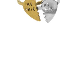 Sullery Unisex Silver And Gold Best Friend Pair Ring-image-64