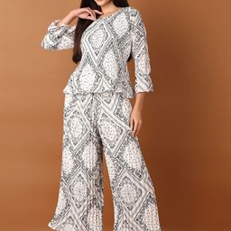 V-Mart Women Ethnic Printed Co Ord Set-image-85